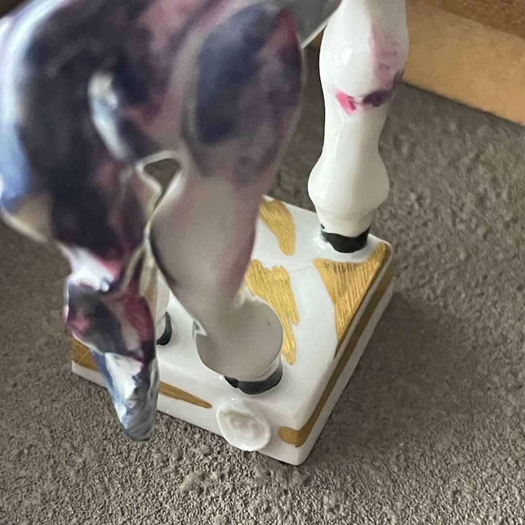 Meissen マイセン ミニ干支 ウマ　紫