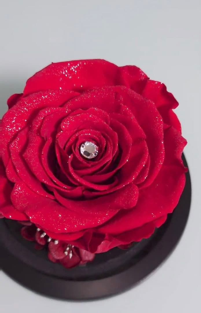 ❣️母の日❣️✨希少　ダイヤモンドローズ　赤薔薇　プリザーブドフラワー