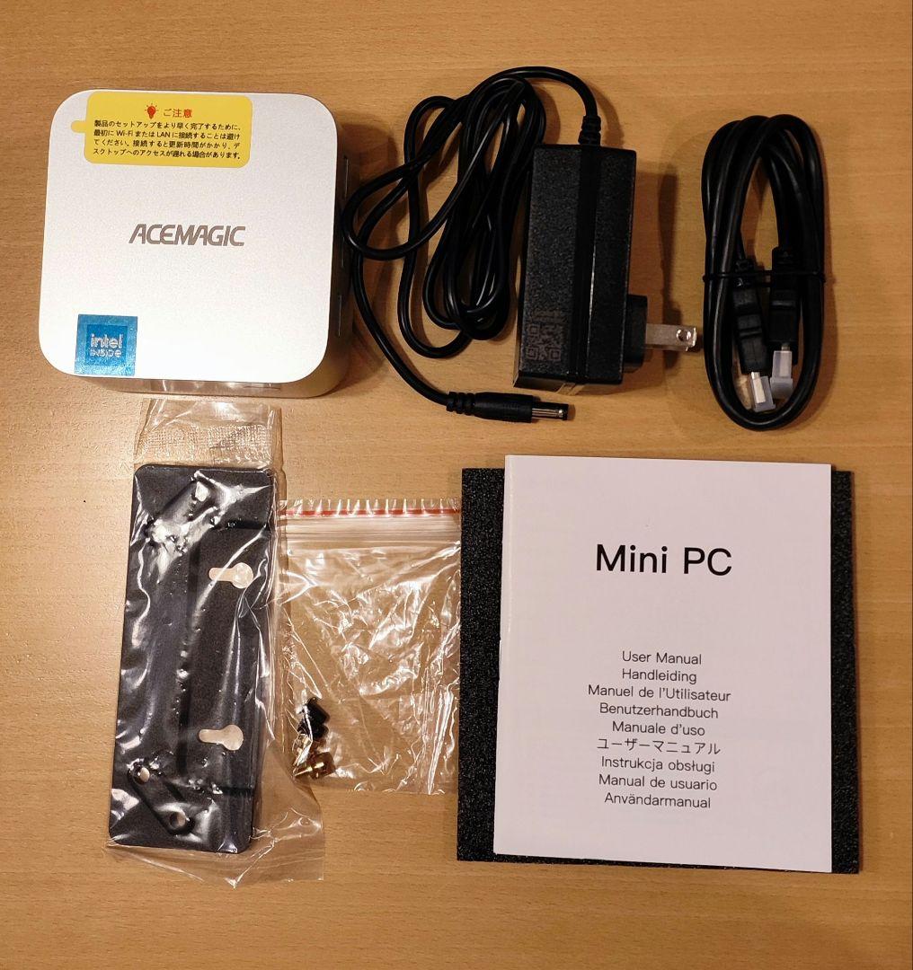 ミニPC ACEMAGIC MiniPC N100 12GB 256GB Win11pro