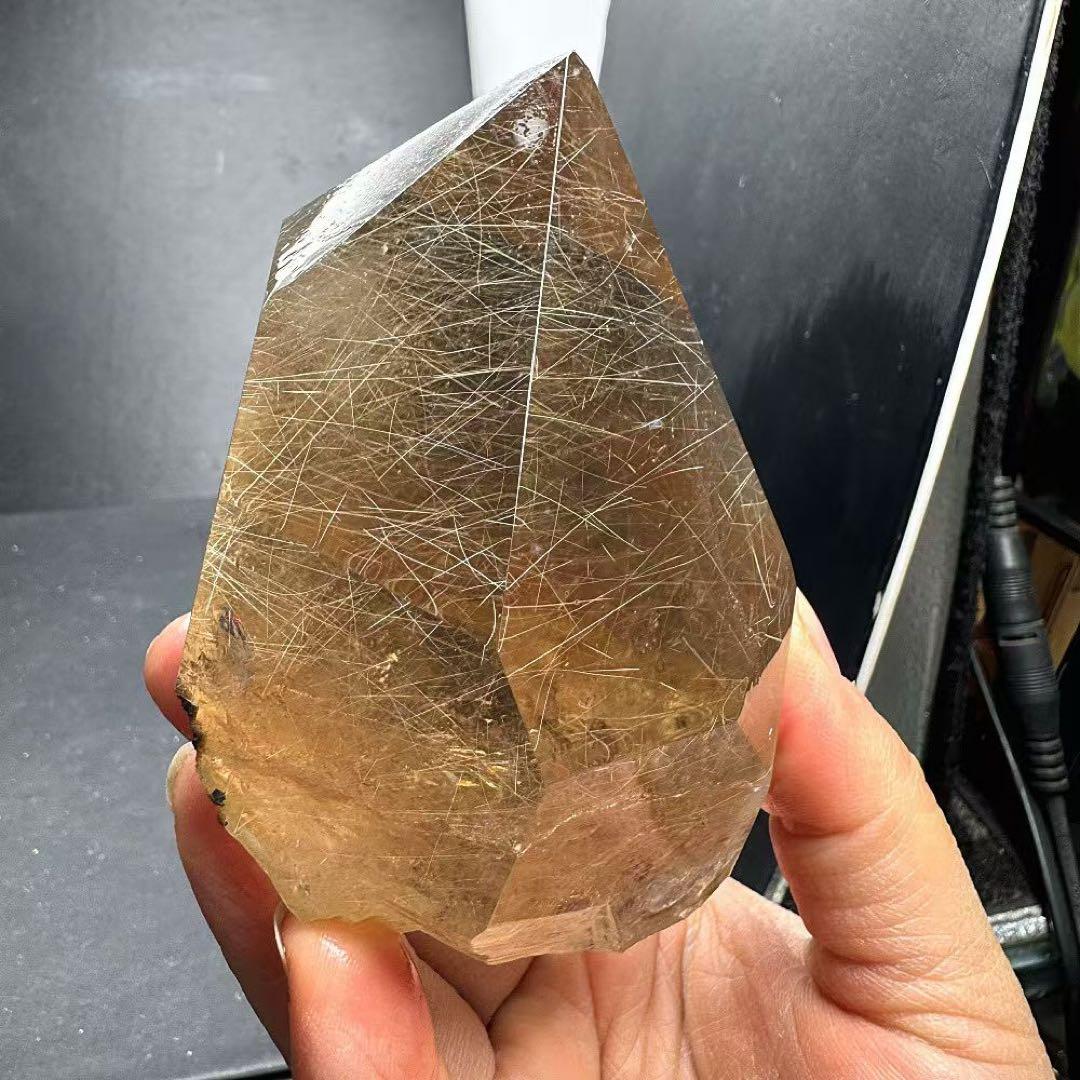 天然石 ルチルクォーツのポイント　ご購入前に在庫確認必要 YS059