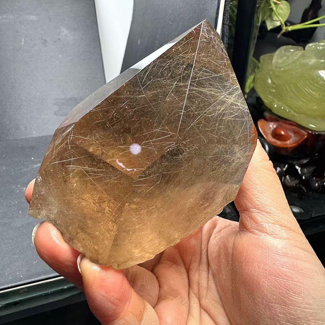 天然石 ルチルクォーツのポイント　ご購入前に在庫確認必要 YS059