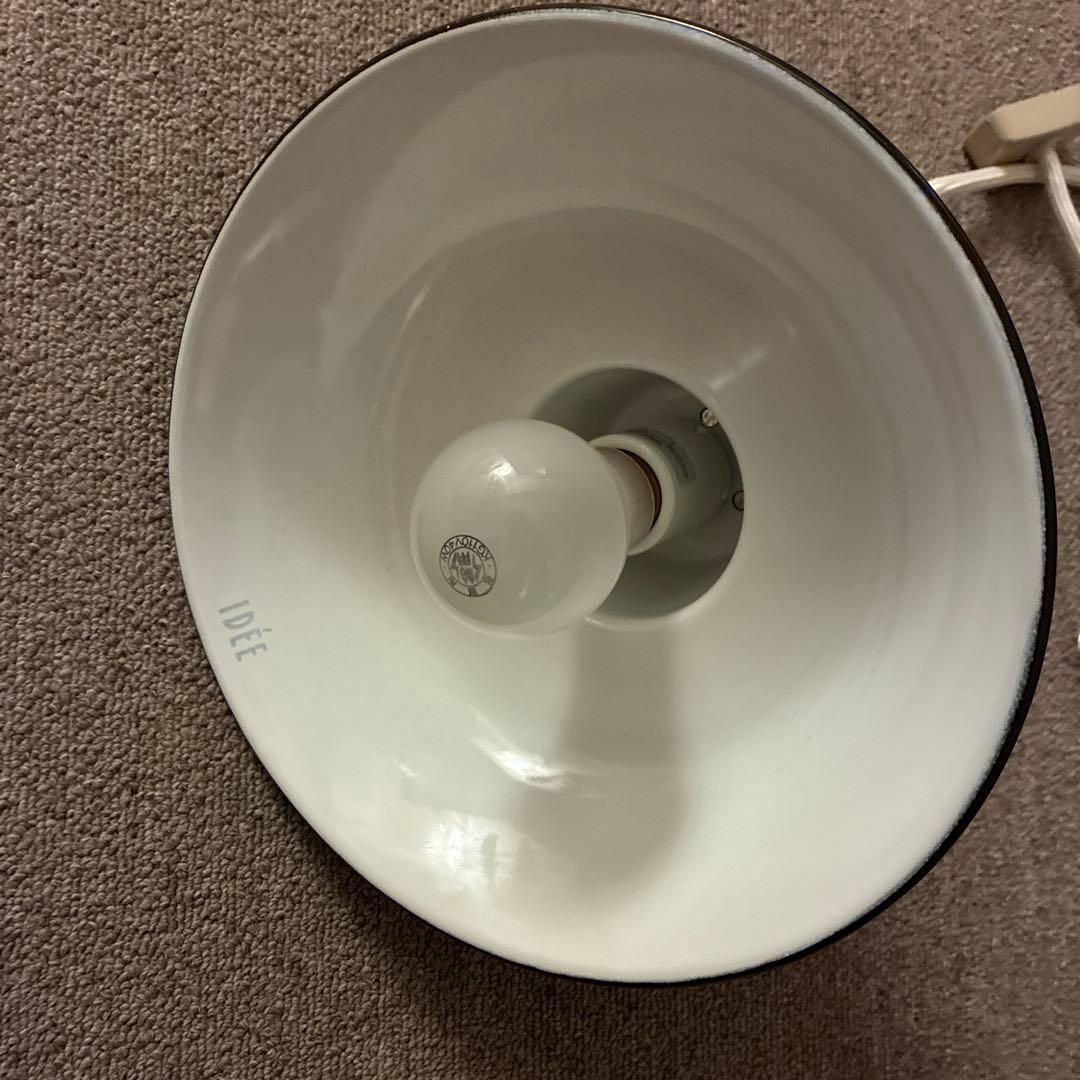 シーリングライト・天井照明 IDEE PORCELAIN ENAMELED IRON LAMP Black