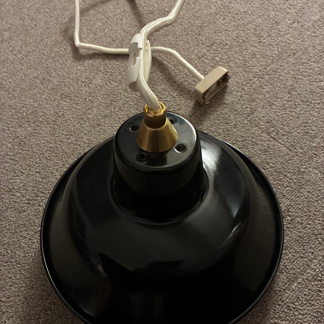 シーリングライト・天井照明 IDEE PORCELAIN ENAMELED IRON LAMP Black