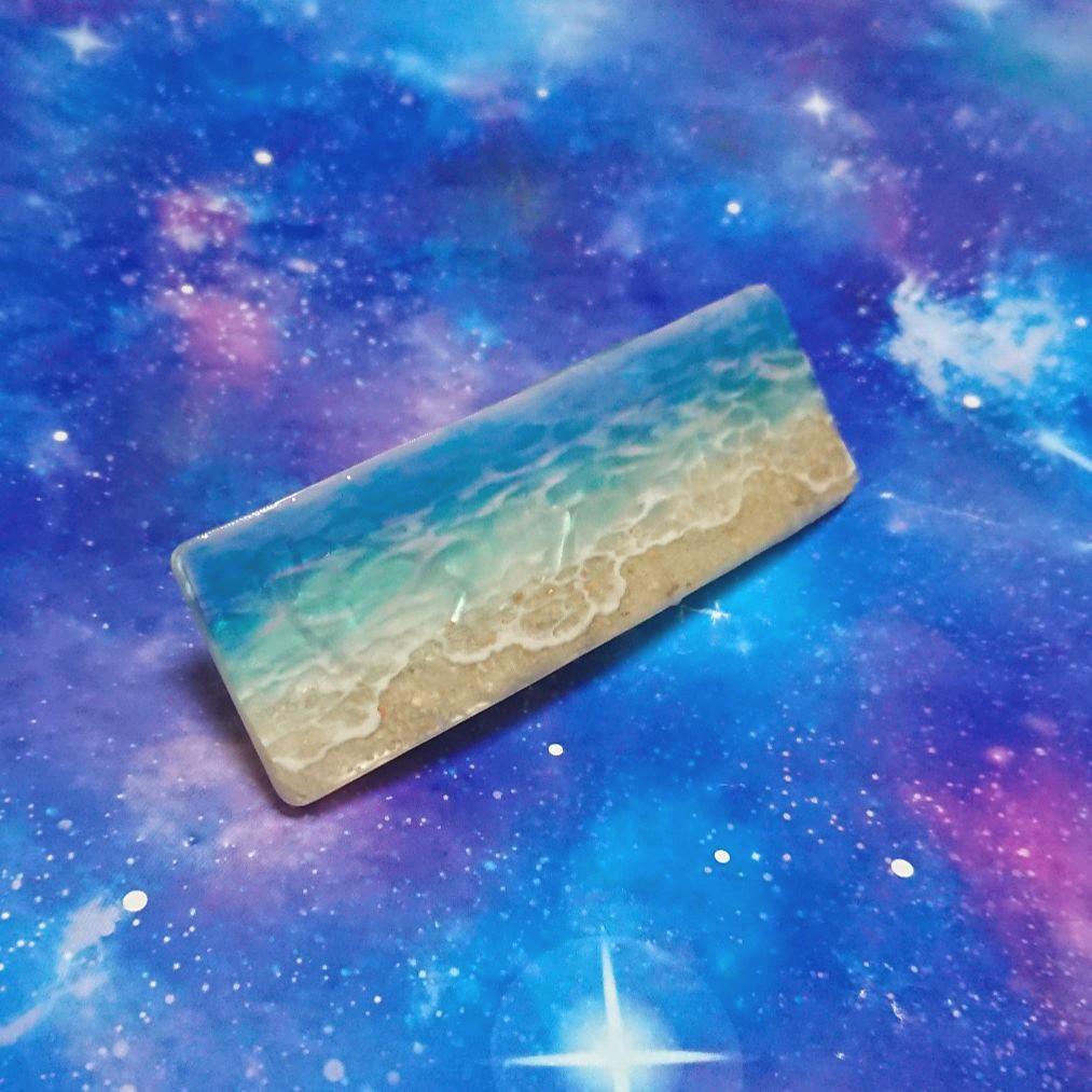 ♥️専用♥️New☆海の記憶☆。゜～小さな海のバレッタ～