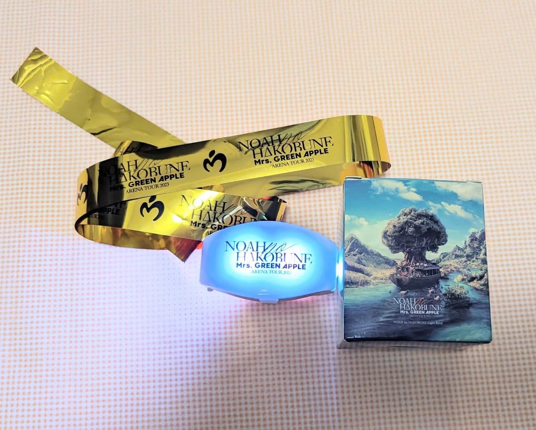 Mrs. GREEN APPLE トートバッグ2点＋ライトバンド＆金テープ