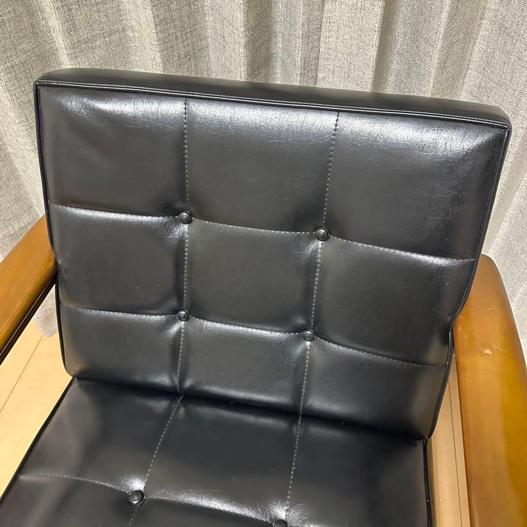 カリモク60 ソファ　1人掛け　ブラック