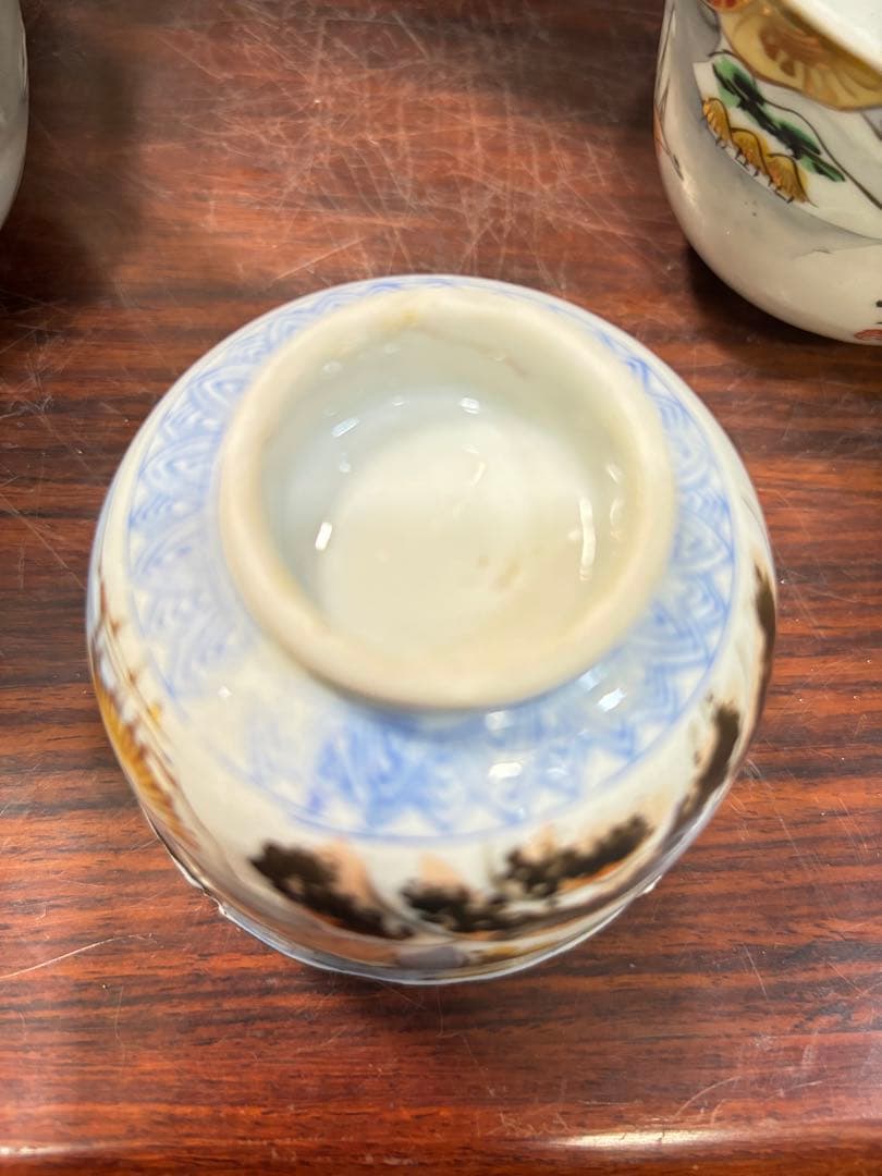 江戸後期 古伊万里 金彩 色絵 向付 8個セット 激安投売り大特価