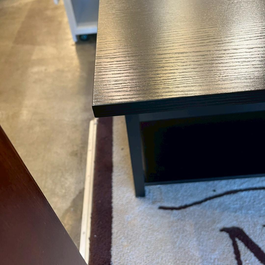 【 美品 】 ローテーブル 折り畳み式天板 収納付き ブラック 昇降式 幅100