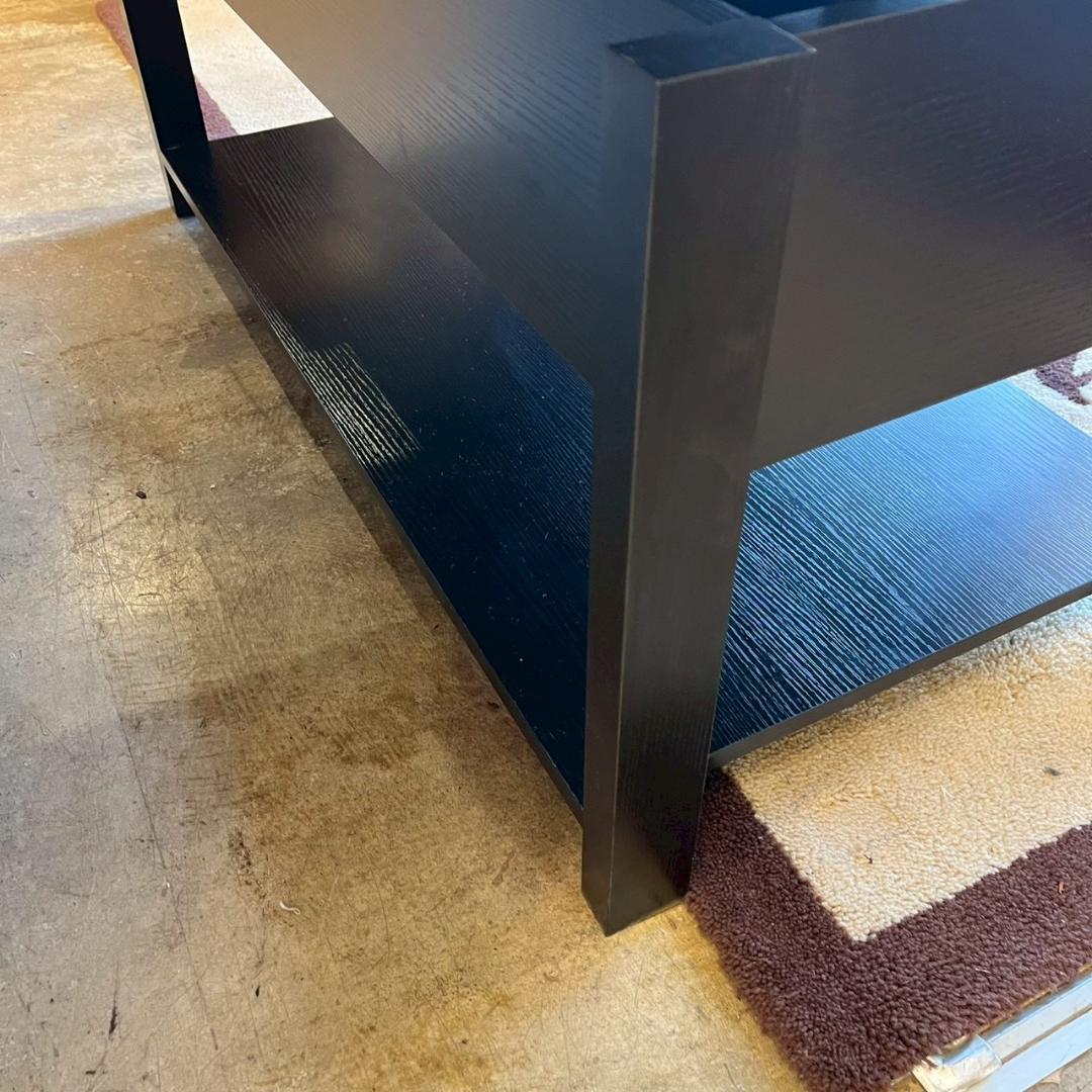 【 美品 】 ローテーブル 折り畳み式天板 収納付き ブラック 昇降式 幅100