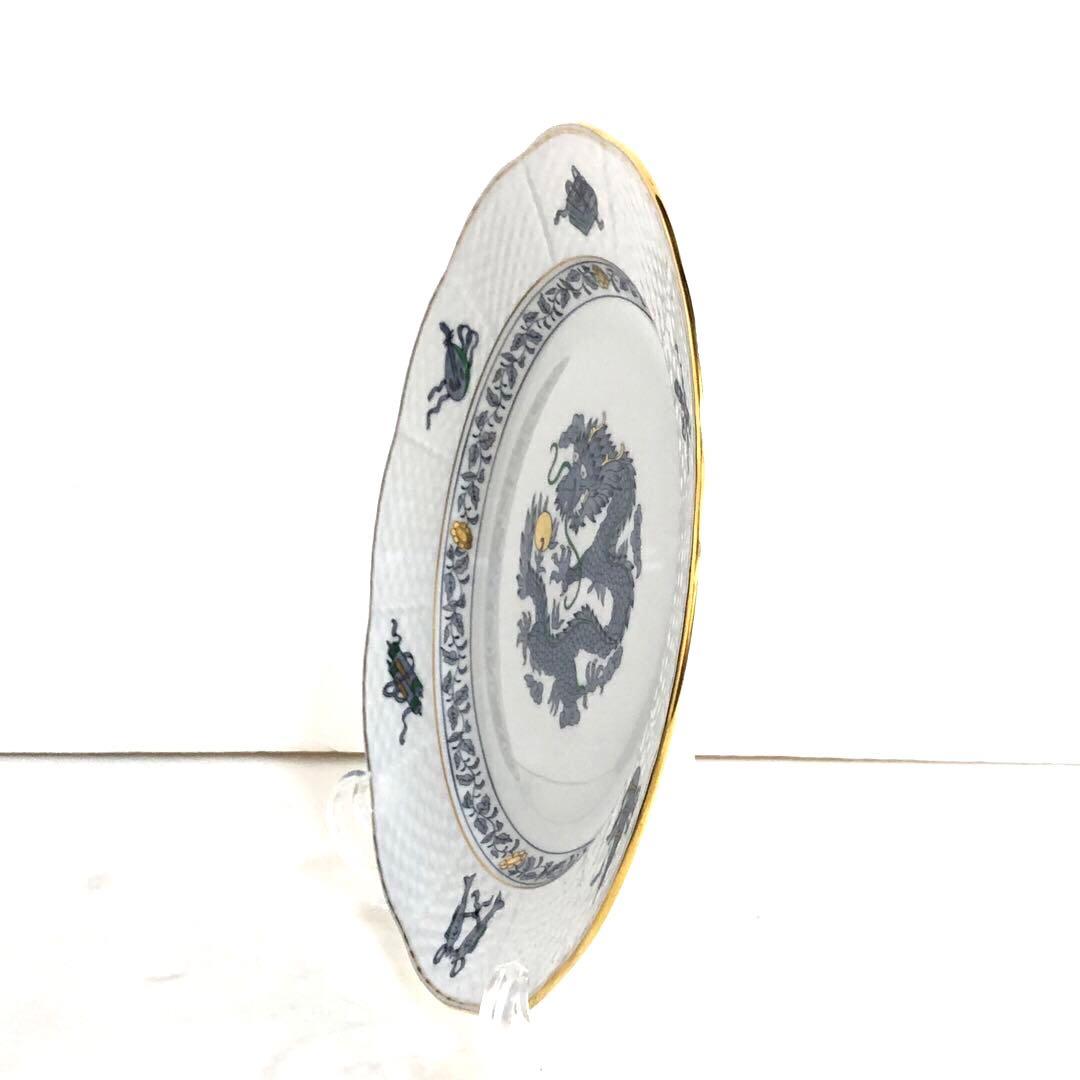 【希少】HEREND ヘレンドミレニアムプレート西暦2000年記念「龍」23cm