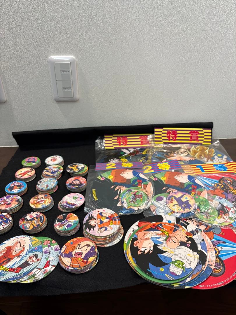 【当時物】ドラゴンボール メンコ大量197枚　特賞、1等、2等(未開封5袋)