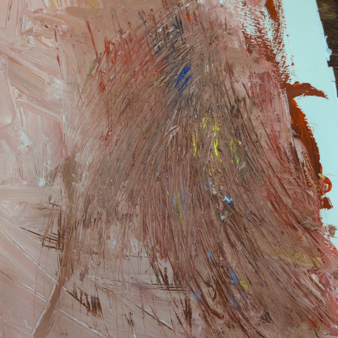 アクリル抽象画 A4サイズ