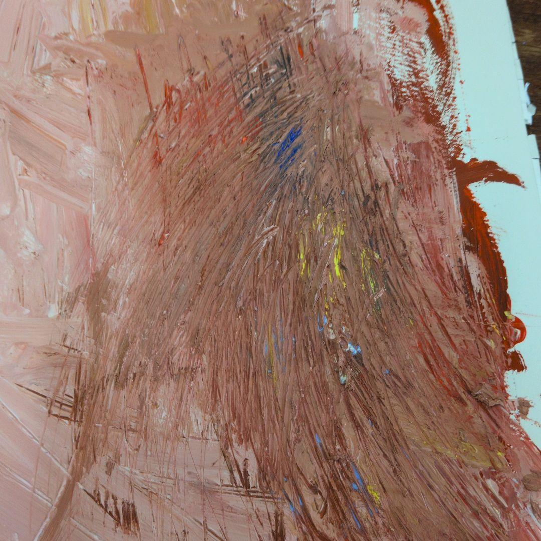 アクリル抽象画 A4サイズ