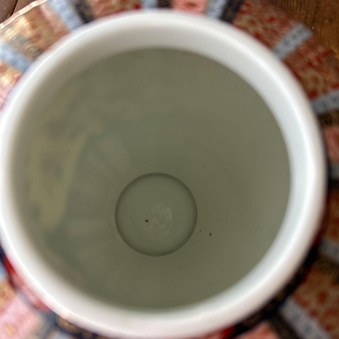 伊万里　栗田美術館　色絵桜菊牡丹図　花瓶　特別限定復刻版