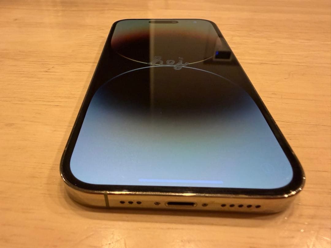 美品　iPhone14 Pro 256GB ゴールド 本体のみ バッテリー76%