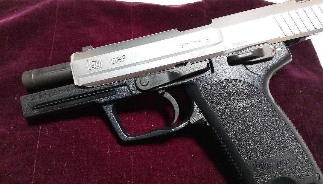 激レア❗️タナカ Hk USP ガスブローバック未使用級ステンレス調スライド