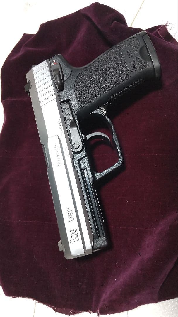 激レア❗️タナカ Hk USP ガスブローバック未使用級ステンレス調スライド