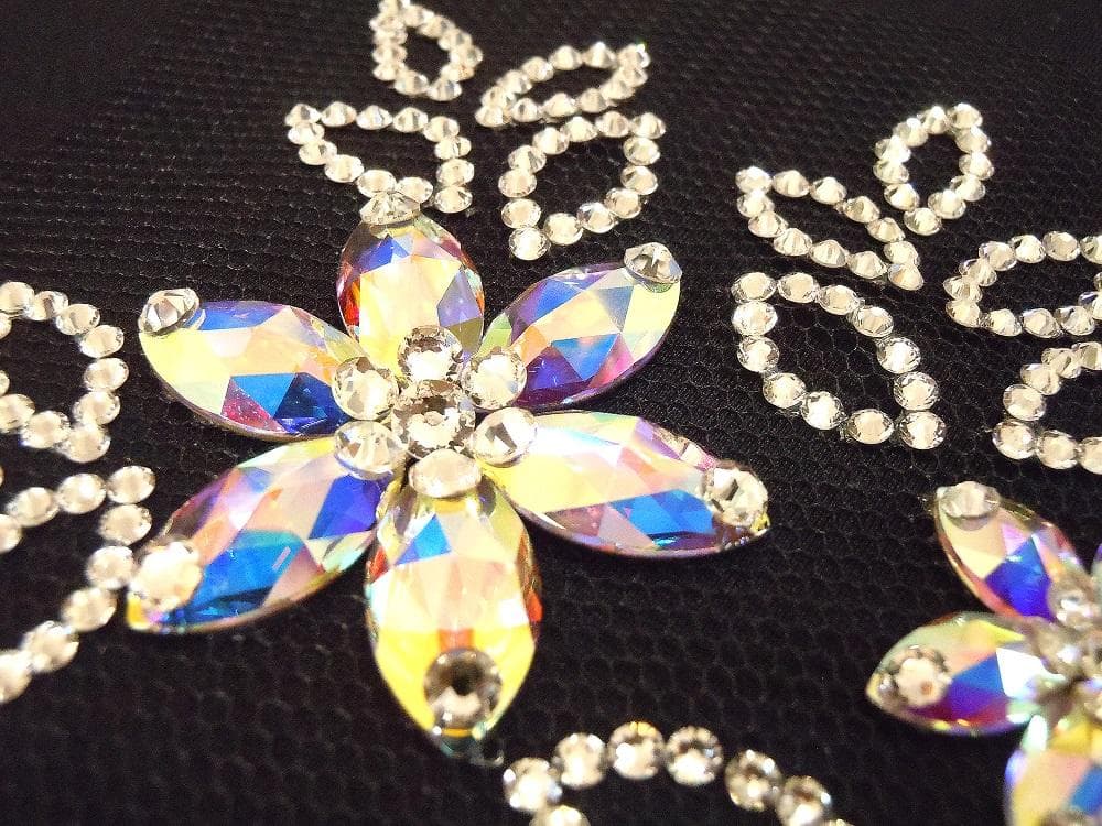 社交ダンス用 スワロフスキー 髪飾り ヘアアクセサリー HA-011 競技ダンス