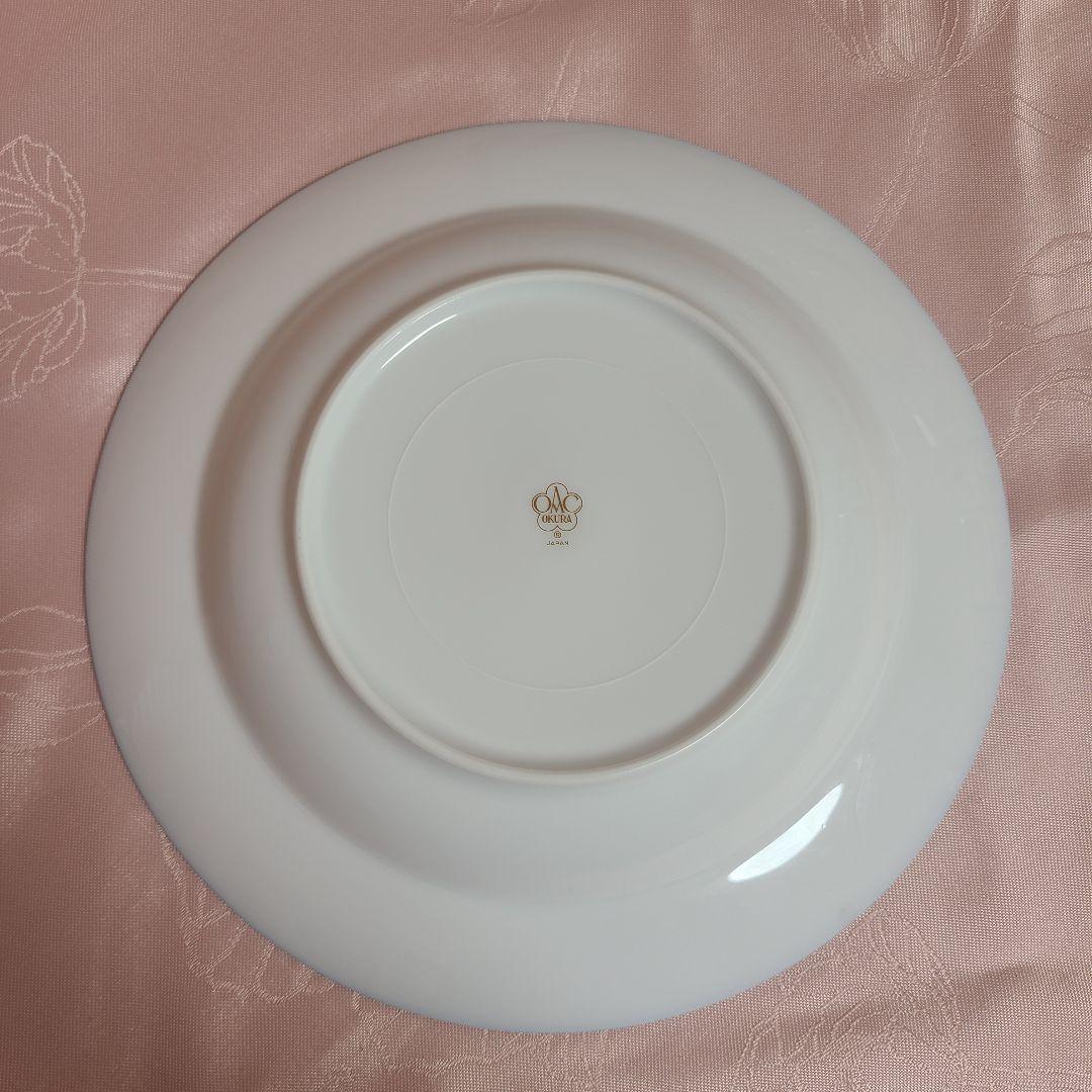 大倉陶園　瑠璃片葉金蝕　プレート　深皿　スープ皿　う73