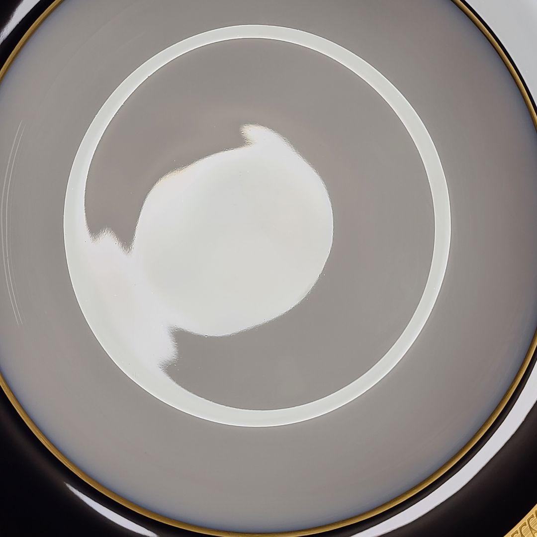 大倉陶園　瑠璃片葉金蝕　プレート　深皿　スープ皿　う73