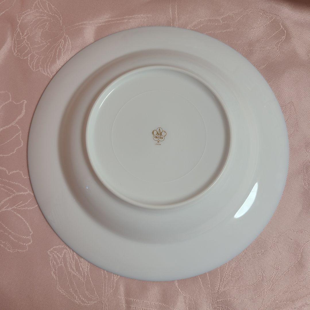 大倉陶園　瑠璃片葉金蝕　プレート　深皿　スープ皿　う73