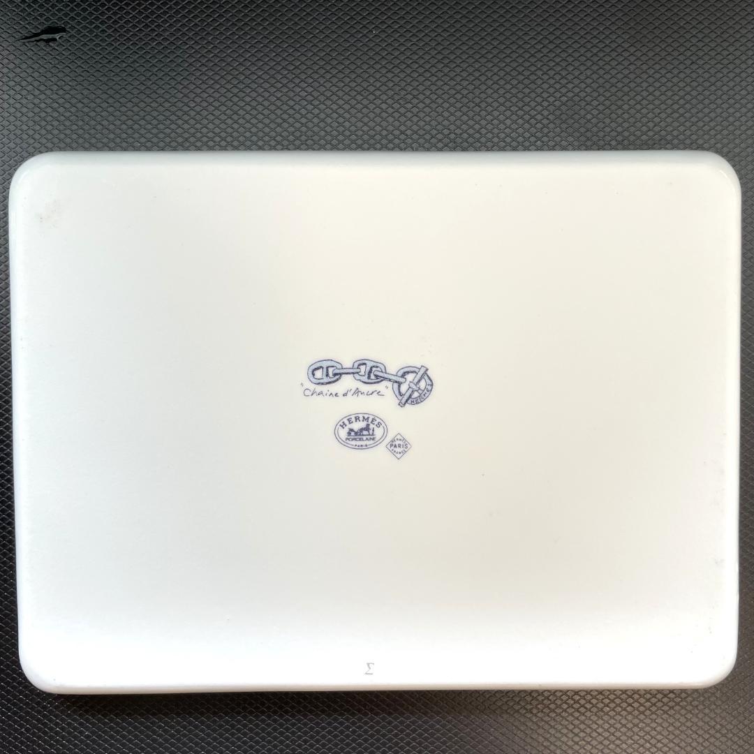 HERMES　エルメス　シェーヌダンクル　スクエアプレート