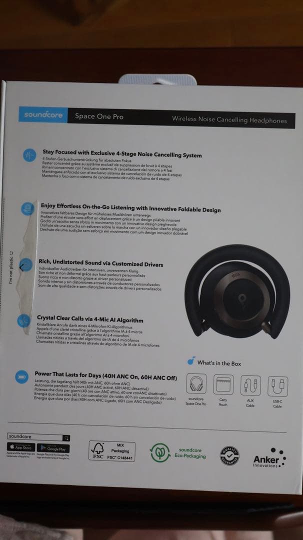 soundcore Space One Pro ワイヤレスヘッドホン