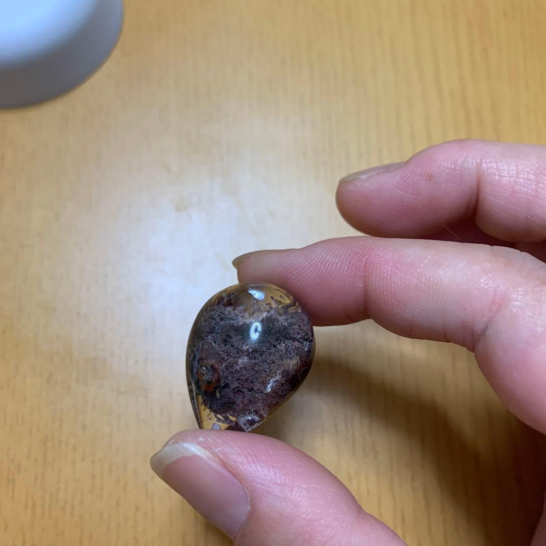 ガーデンクォーツ　穴あきルース　ふたつ