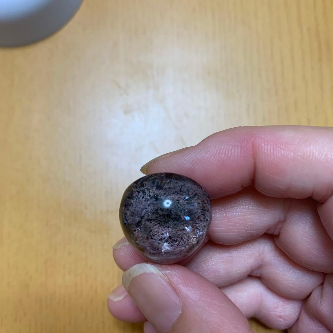 ガーデンクォーツ　穴あきルース　ふたつ