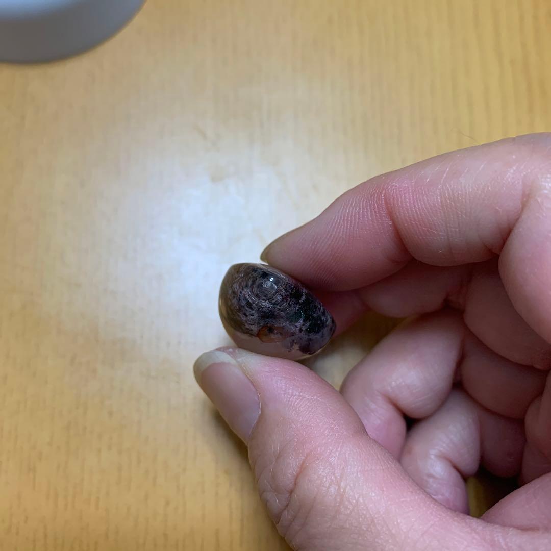 ガーデンクォーツ　穴あきルース　ふたつ