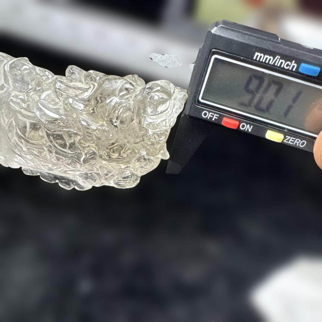 浄化　高品質　透明度抜群　ロングイ（龍亀）　水晶　クリアクォーツ　置物