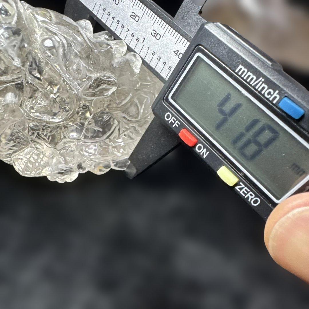 浄化　高品質　透明度抜群　ロングイ（龍亀）　水晶　クリアクォーツ　置物