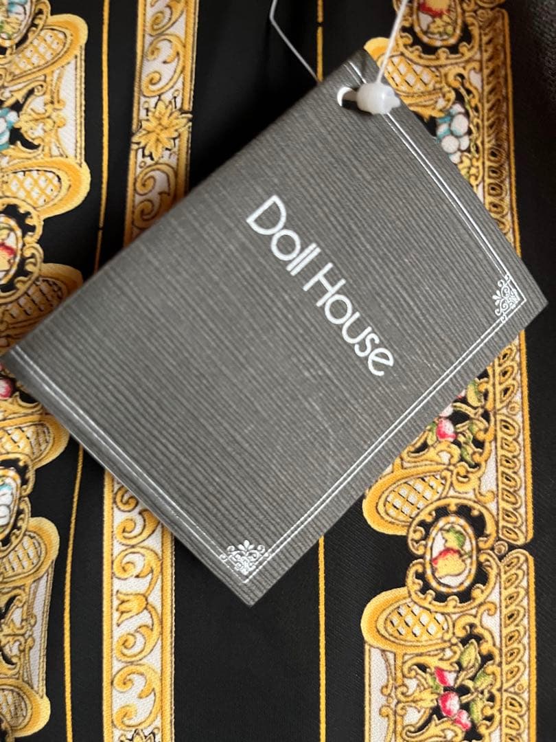 ヴィンテージ　ドールハウス　エプロン　レース　タグ付き　新品未使用