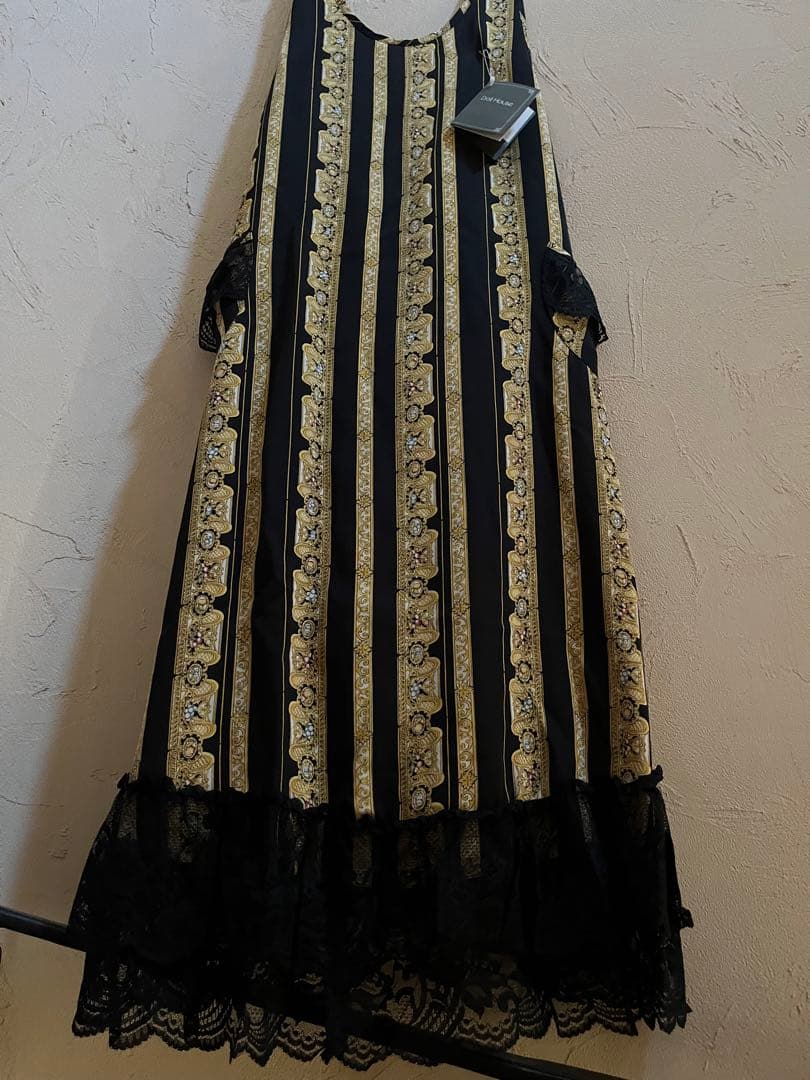 ヴィンテージ　ドールハウス　エプロン　レース　タグ付き　新品未使用