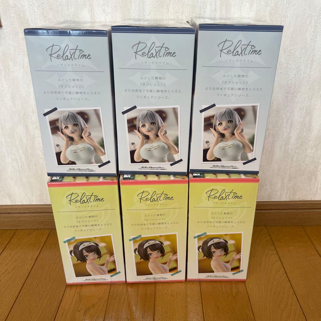 ホロライブ Relax time 大空スバル　白銀ノエル フィギュア 6箱