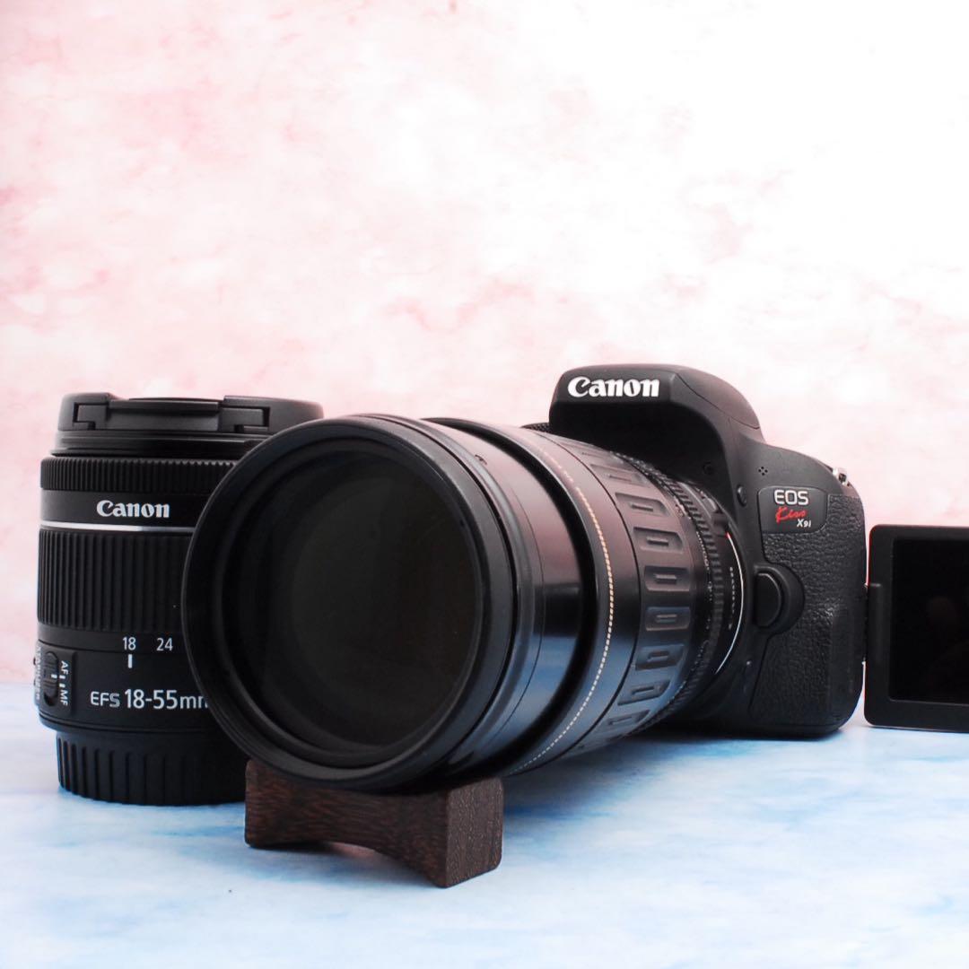 Canon Kiss X9i☆STM＆超望遠のWレンズ☆一眼レフカメラ☆美品