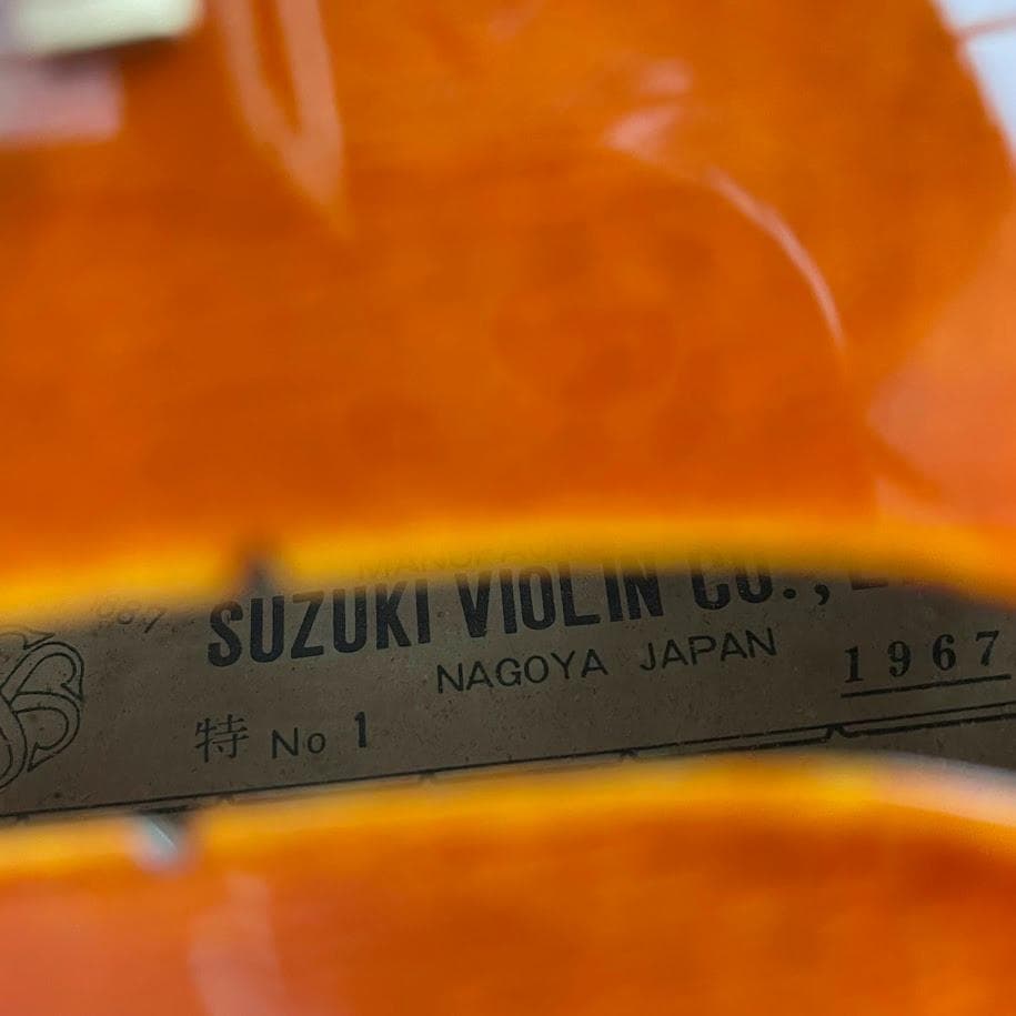 美虎杢●鈴木バイオリン● 希少上位モデル 特No.1 4/4 1967年 美品
