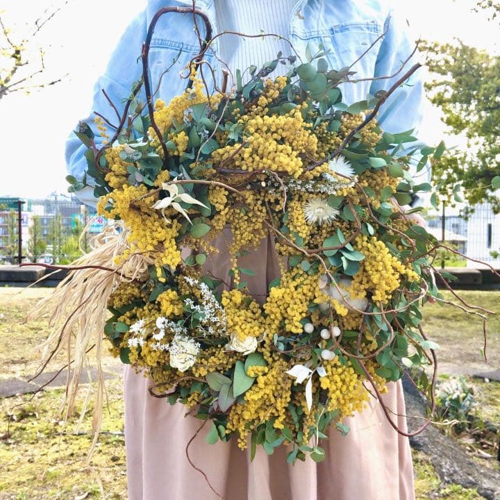 ナチュラルリース　ミモザリース