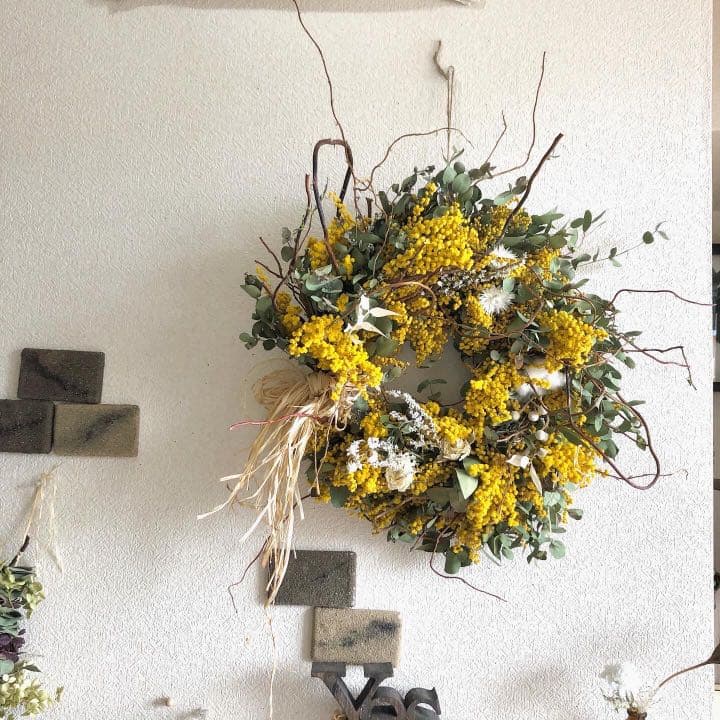 ナチュラルリース　ミモザリース