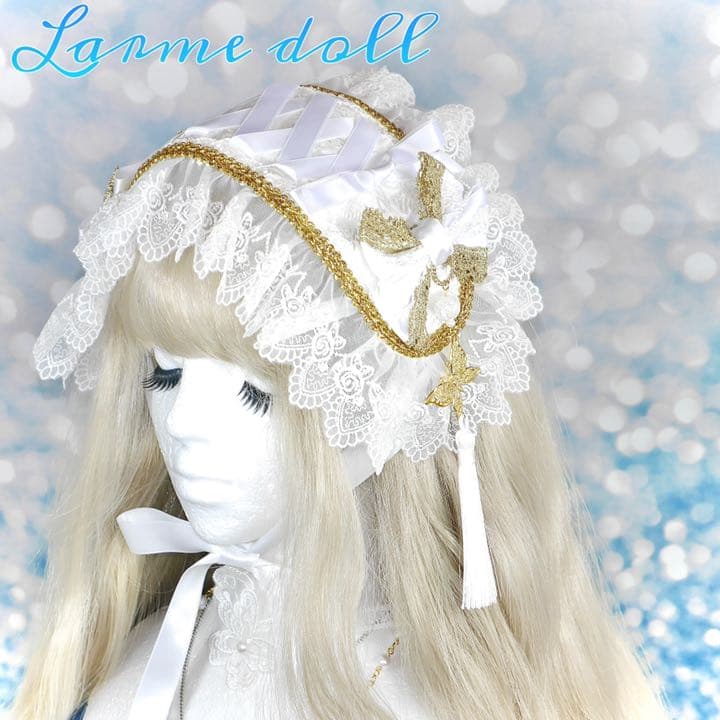 【受注生産】《☥》チャイナロリィタヘッドドレス (白)
