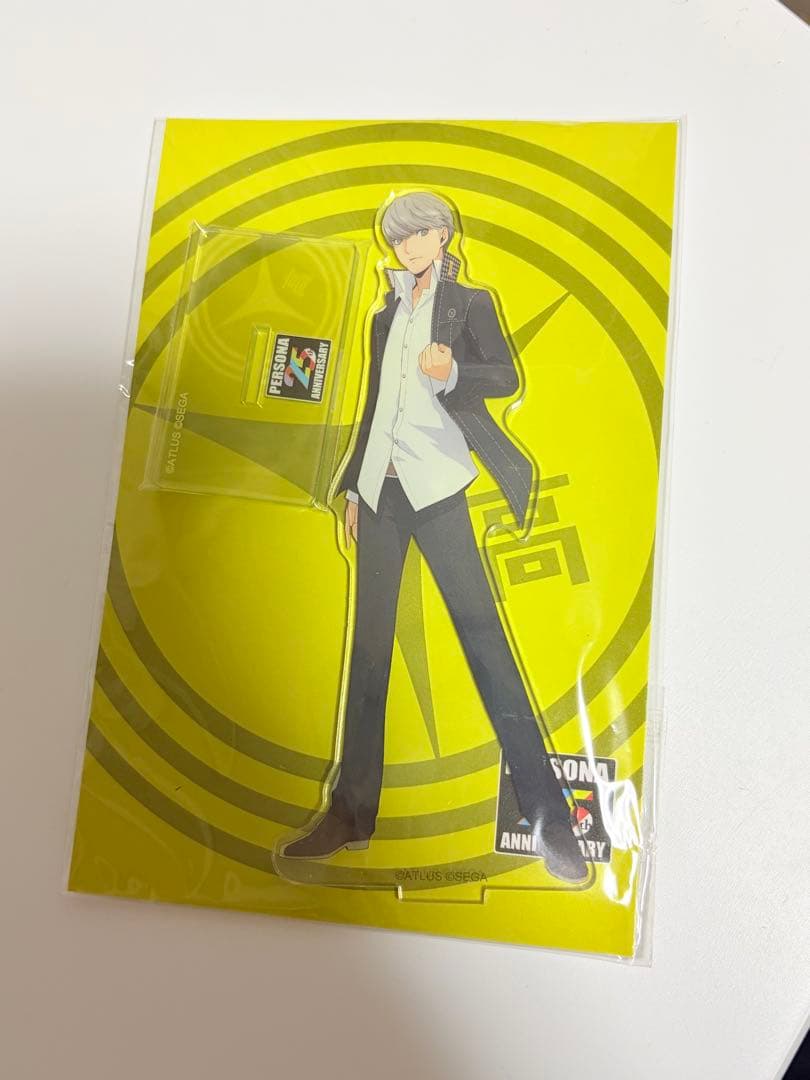 ペルソナ4 主人公 アクリルスタンド 缶バッジ　キーホルダー　25th