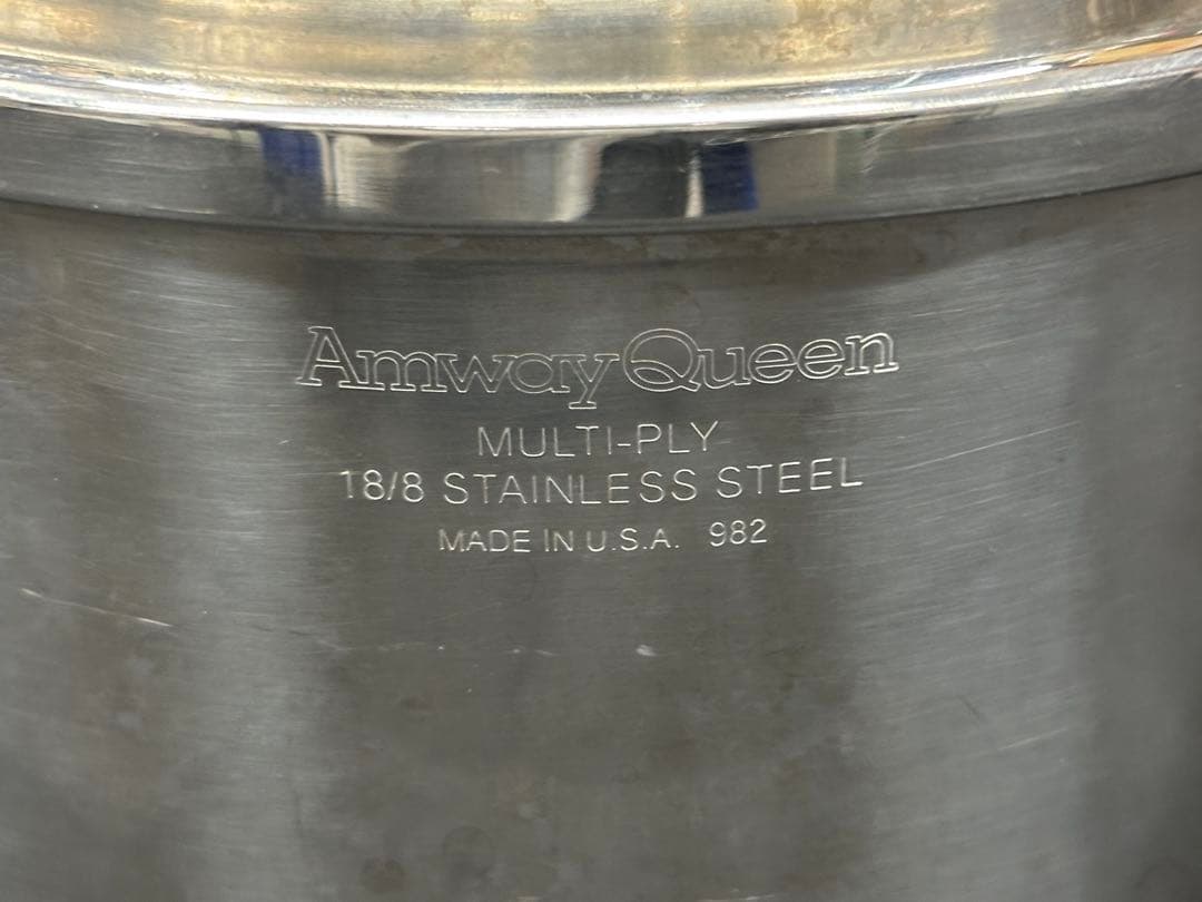 【USED】Amway Queen 18-8 982 両手鍋　19cm