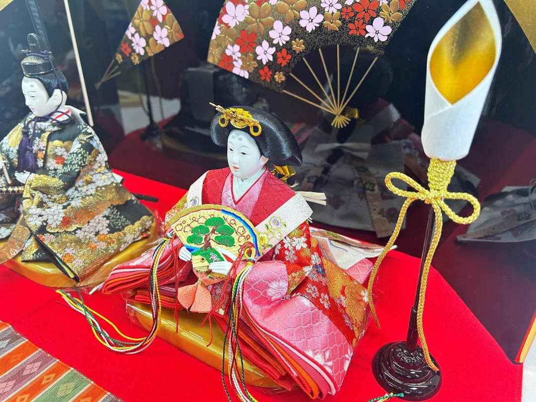 雛人形 親王飾り 平飾り A 扇 ひな人形 ひな祭り 雛祭り 雛飾り ひな飾り