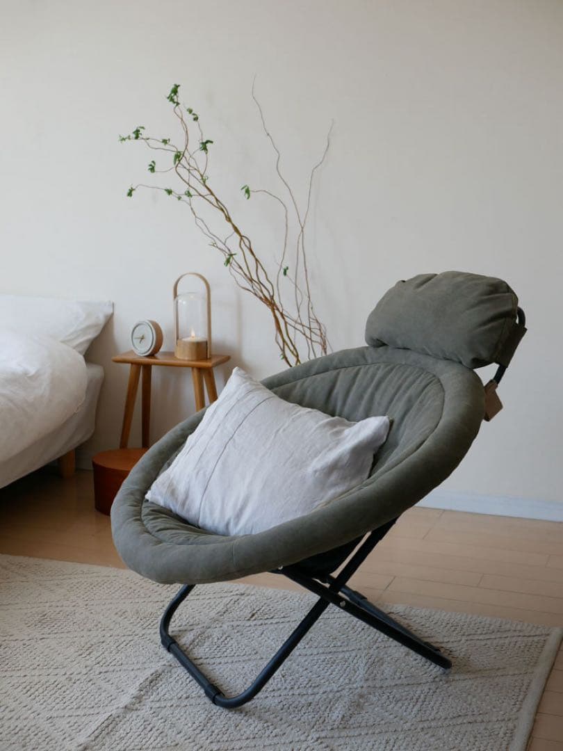 【Comore Sun】2wayフォールディングチェア コーデュロイ ベージュ