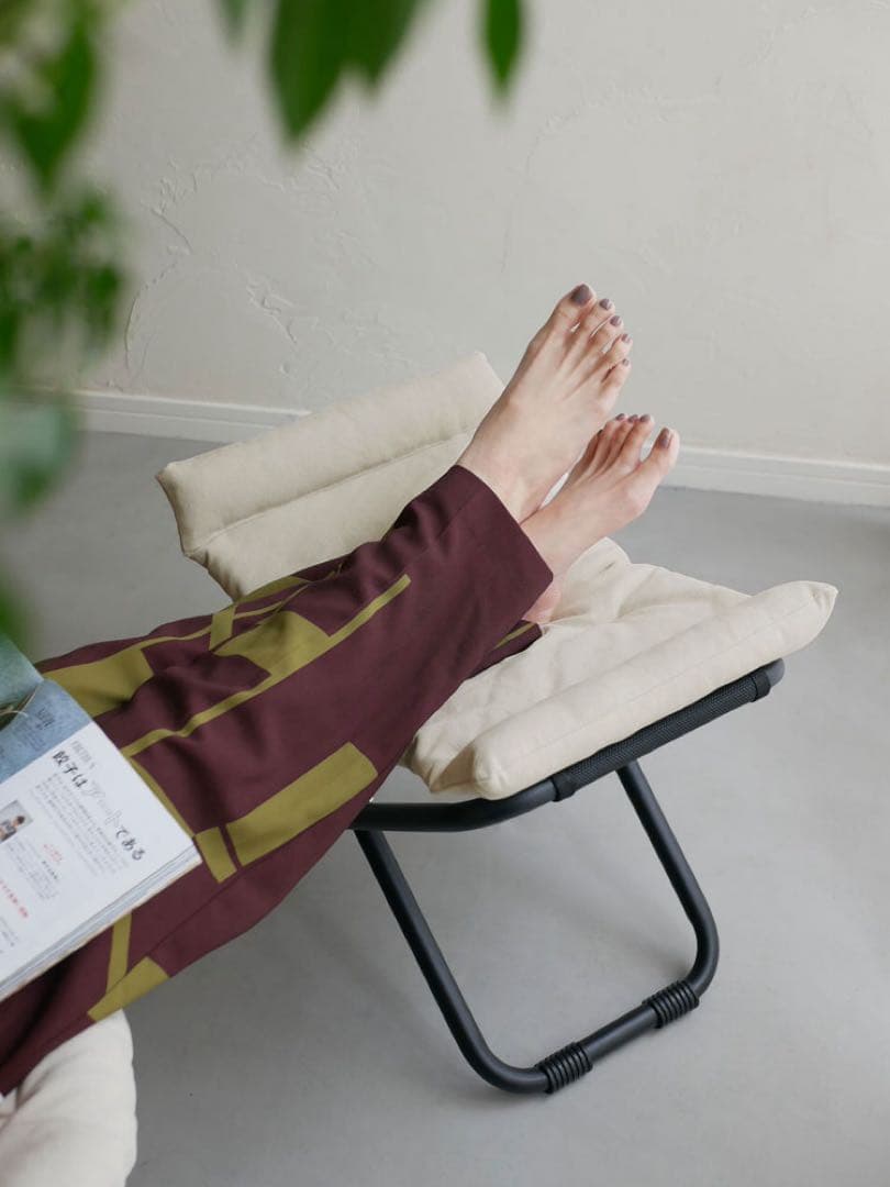 【Comore Sun】2wayフォールディングチェア コーデュロイ ベージュ