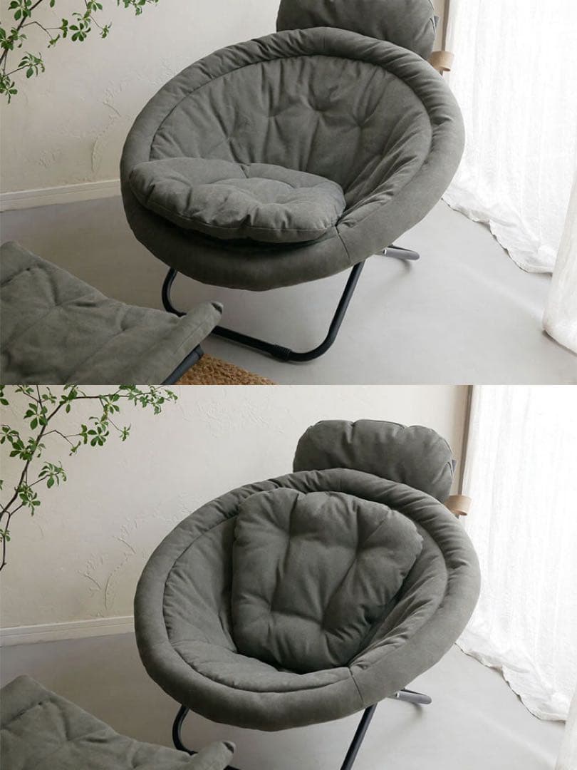 【Comore Sun】2wayフォールディングチェア コーデュロイ ベージュ