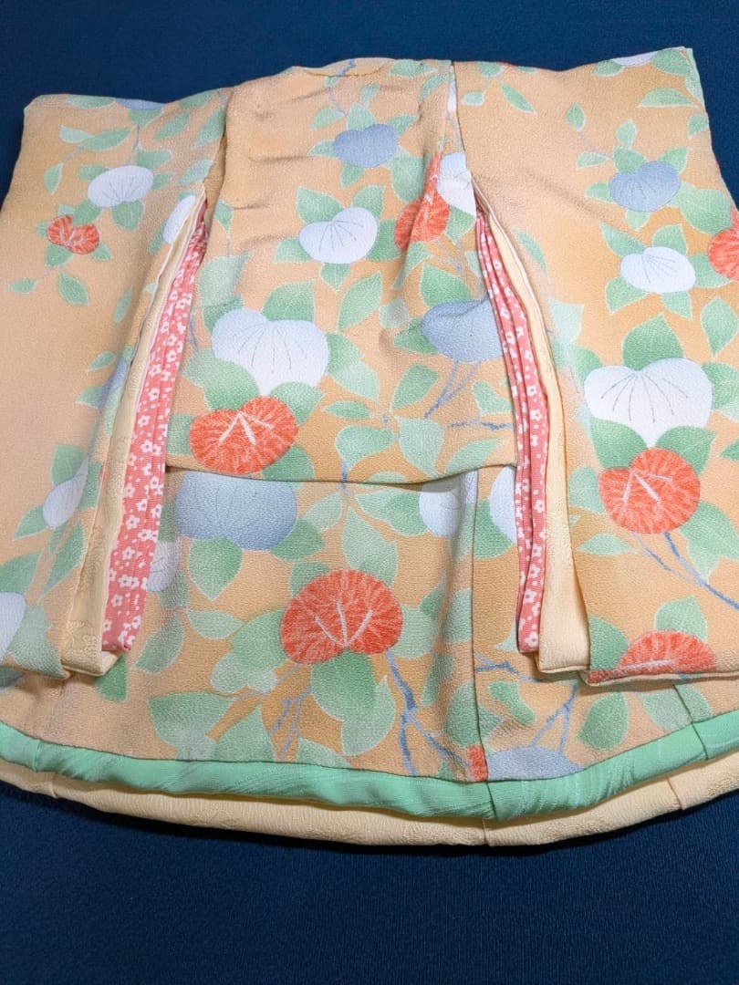 [静] 市松人形 12号サイズの着物と長襦袢のセット