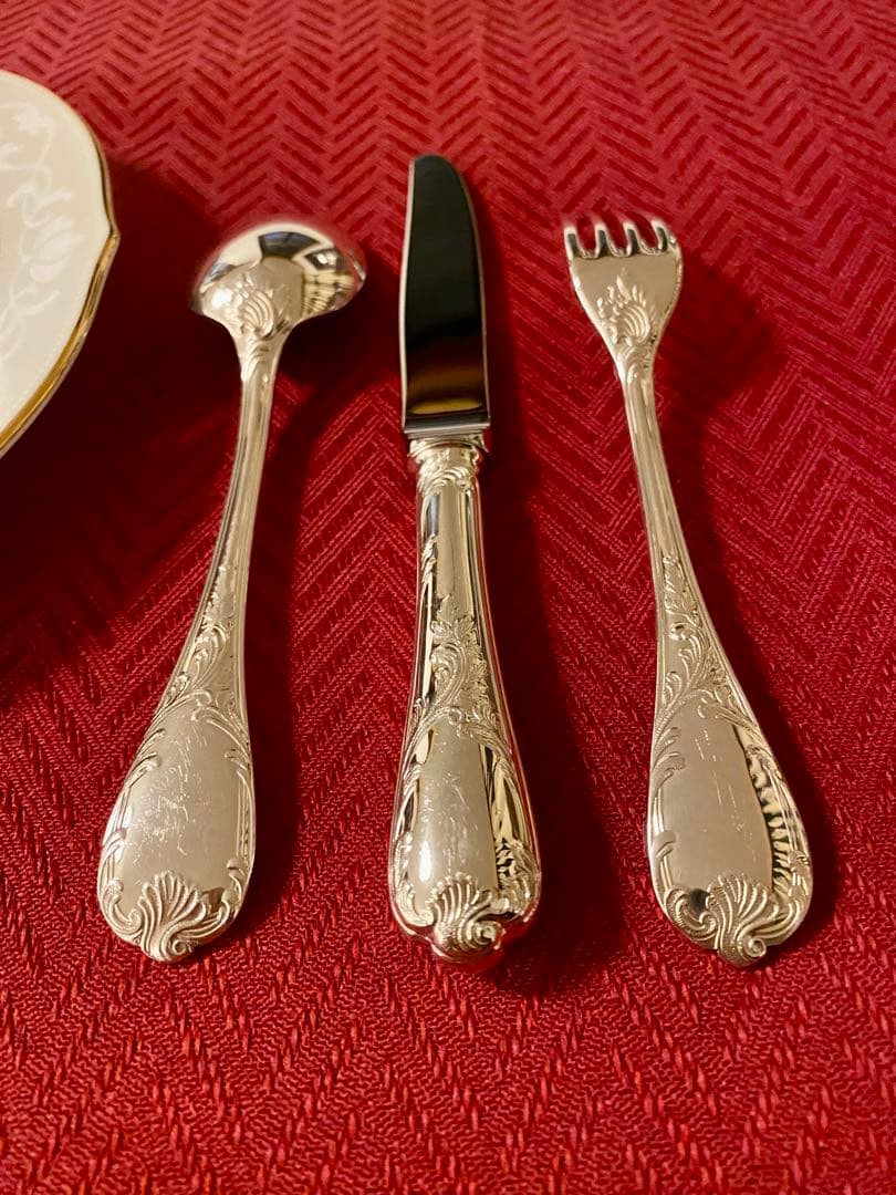 【ラス1！代表作マルリー☆美品】クリストフル マルリー デザートカトラリーセット