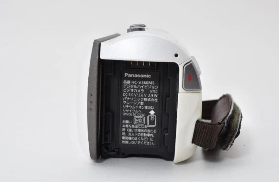 【中古美品】Panasonic HC-V360MS ビデオカメラ ホワイト 小型