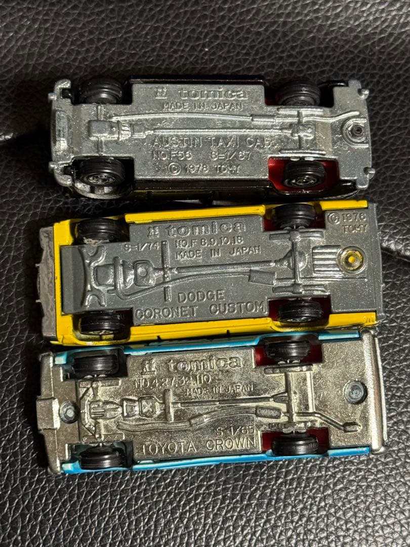 トミカ 日本製 タクシー 3台セット クラウン ダッジ オースチン 1970年